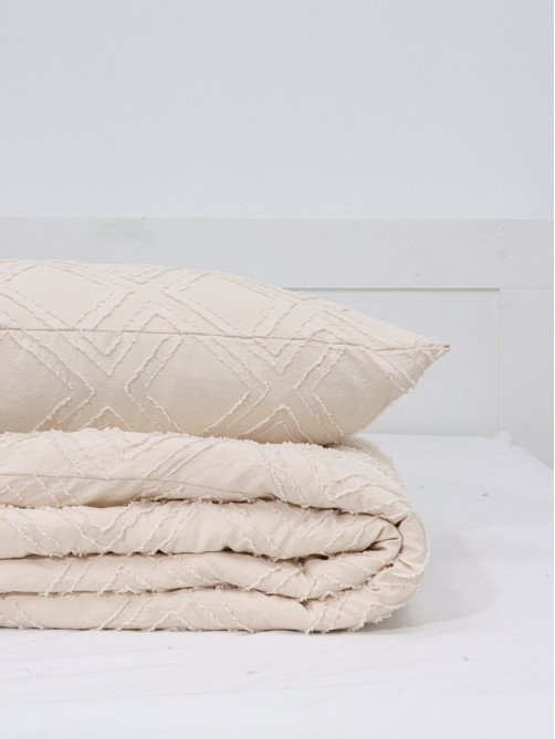 Постельное бельё евро LoveLife Tufting Ромб, микрофайбер