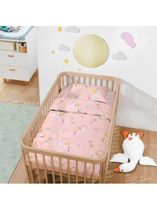 Постельное бельё ясельное «Крошка Я» Baby unicorn, бязь