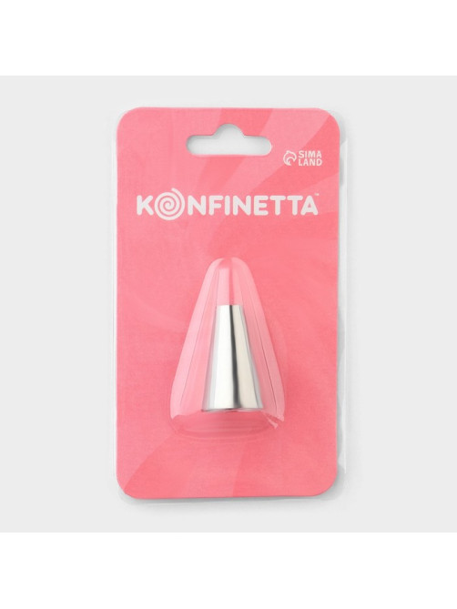 Насадка кондитерская KONFINETTA, d=1.8 см, № 418S, нержавеющая сталь