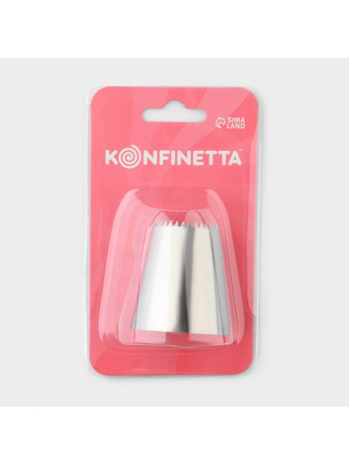 Насадка кондитерская KONFINETTA, d=3.6 см, № F03, нержавеющая сталь