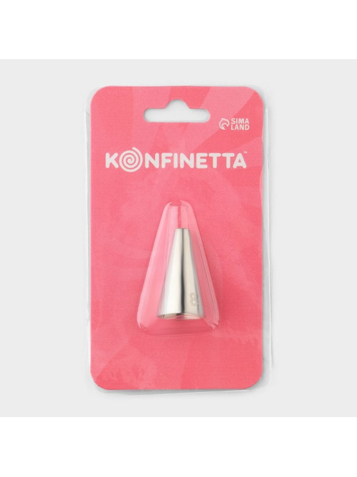 Насадка кондитерская KONFINETTA, d=1.8 см, № 81, нержавеющая сталь