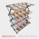 Решётка для глазирования и остывания кондитерских изделий KONFINETTA, 4 яруса, 43.5×25.5×8 см, чёрная