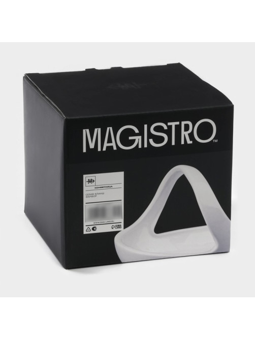 Конфетница Magistro «Бланш», 15×13.5 см, цвет белый