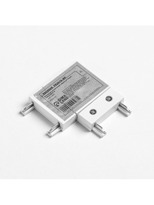 Коннектор ультратонкий i-образный Ultra, белый, 4.6×2.6×0.6 см