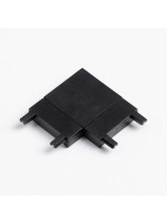 Коннектор ультратонкий г-образный Ultra, чёрный, 3.6×3.6×0.6 см
