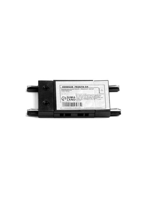 Коннектор ультратонкий г-образный Ultra, чёрный, 3.6×3.6×0.6 см