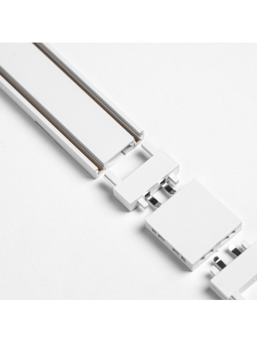 Коннектор ультратонкий i-образный Ultra, белый, 4.6×2.6×0.6 см