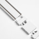 Коннектор ультратонкий i-образный Ultra, белый, 4.6×2.6×0.6 см