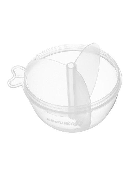 Контейнер для хранения детского питания, 3 секции по 60 мл., 9.5×8.5 см, 180 мл., голубой