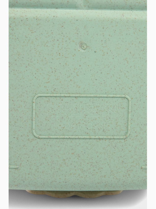 Ланч - бокс в школу Доляна, 1.1 л, 21.5×15×8 см, с приборами, пшеничная солома, зелёный