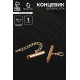 Концевик для браслета из бисера (пара) QF, 20 мм, металл, с цепочкой удлинителем, цвет золото