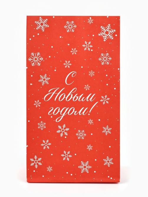 Пакет подарочный без ручек новогодний «Ёлочка», 10×19.5×7 см