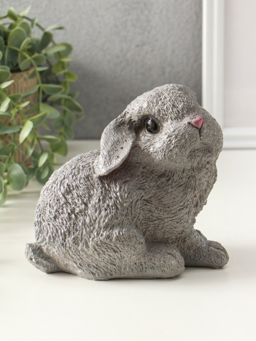 Копилка для денег «Серый зайка», гипс, 15 см