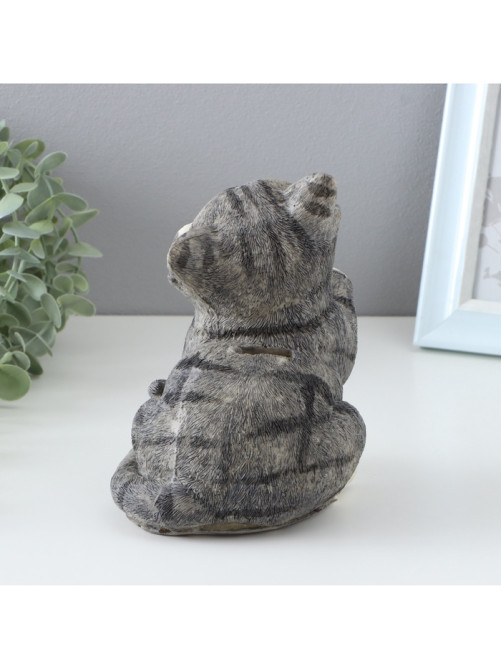 Копилка для денег TAKE IT EASY «Хитрый котик», полистоун, 14×10×16 см