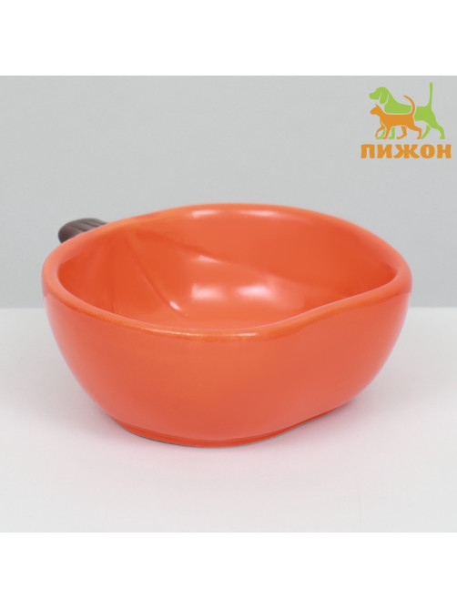 Миска для грызунов «Тыква», 10×10×4 см, керамика