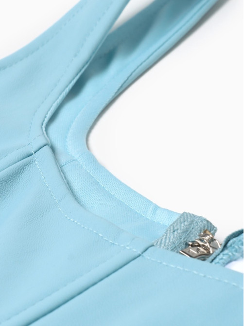 Корсет женский кожаный MIST, размер 40 (XS), голубой
