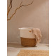 Корзина для белья плетеная круглая SL Home Orden, хлопок, гиацинт, 35×40 см