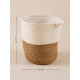 Корзина для белья плетеная круглая SL Home Orden, хлопок, гиацинт, 35×40 см