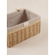 Корзина для хранения SL Home, плетёная, ручной работы, 40×30×21 см