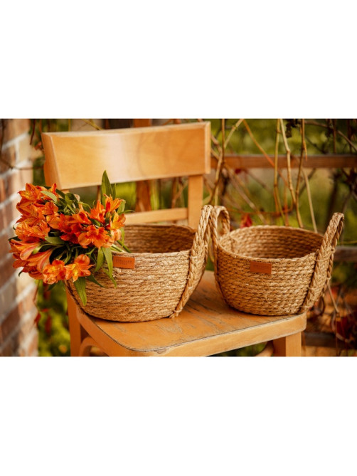 Корзины для хранения SL Home, плетёные, ручной работы, 2 шт.: 22×21×20 см, 27×24×22 см