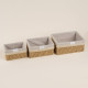 Корзины для хранения SL Home, плетёные, ручной работы, 3 шт.: 18×12×9,5, 22×16.5×10,5, 26×20×11.5