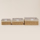 Корзины для хранения SL Home, плетёные, ручной работы, 3 шт.: 18×12×9,5, 22×16.5×10,5, 26×20×11.5