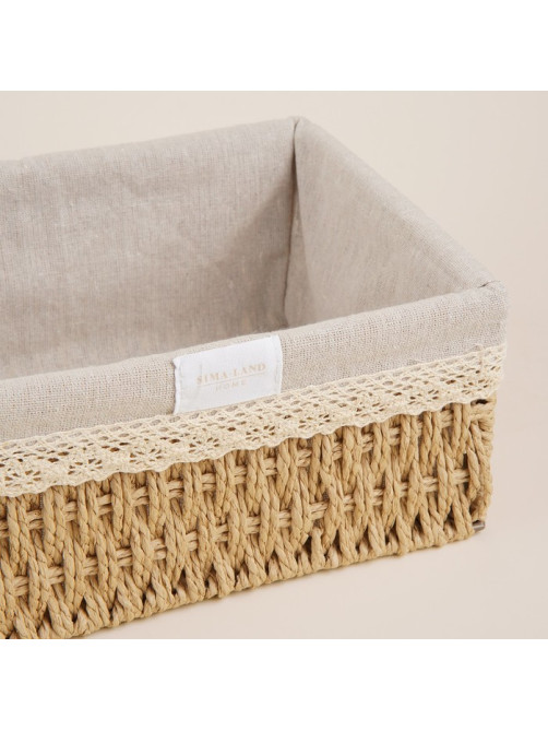 Корзины для хранения SL Home, плетёные, ручной работы, 3 шт.: 18×12×9,5, 22×16.5×10,5, 26×20×11.5