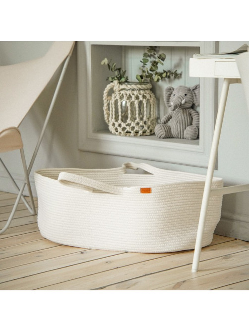 Корзина для хранения SL Home, плетёная, ручной работы, 70×40×24 см, белая