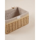 Корзина для хранения SL Home, плетёная, ручной работы, 35×25×19 см