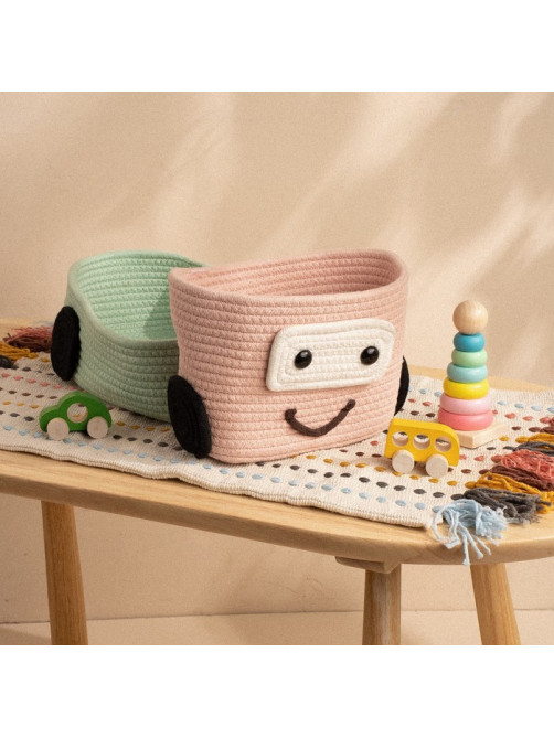 Корзина для игрушек SL Home «Грузовик», плетёная, ручной работы, 42×23×17 см