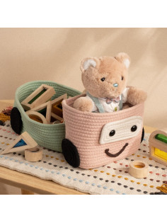 Корзина для игрушек SL Home «Грузовик», плетёная, ручной работы, 42×23×17 см