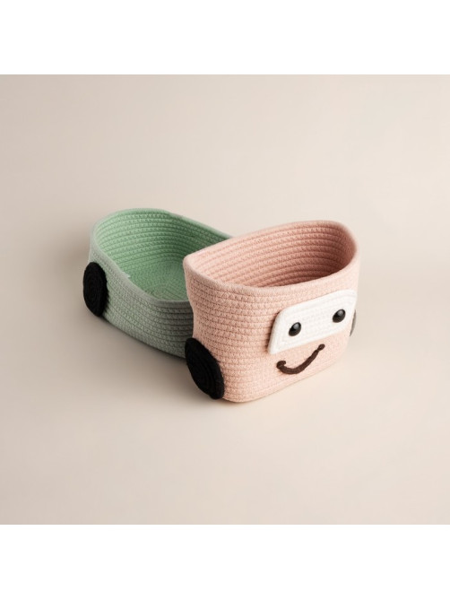 Корзина для игрушек SL Home «Грузовик», плетёная, ручной работы, 42×23×17 см