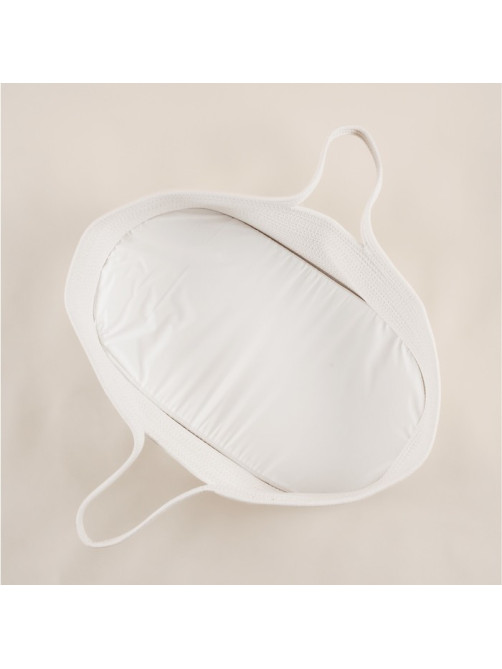 Корзина для хранения SL Home, с матрасом, плетёная, ручной работы, 70×38×25 см, белая