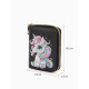 Кошелёк на молнии «Выбражулька», 8.5×2.5×10.5 см, с принтом, чёрный