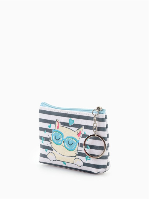Кошелёк детский Cat style, монетница, на молнии 10.5×2.5×8 см, МИКС