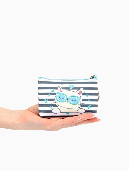 Кошелёк детский Cat style, монетница, на молнии 10.5×2.5×8 см, МИКС