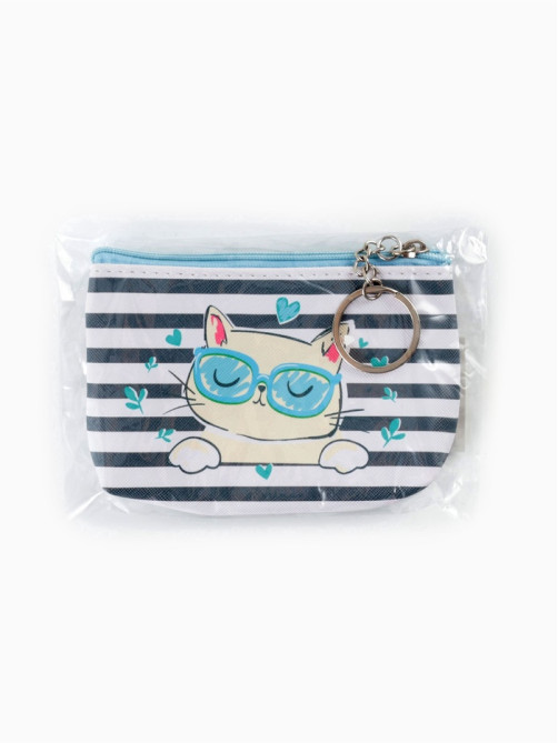 Кошелёк детский Cat style, монетница, на молнии 10.5×2.5×8 см, МИКС