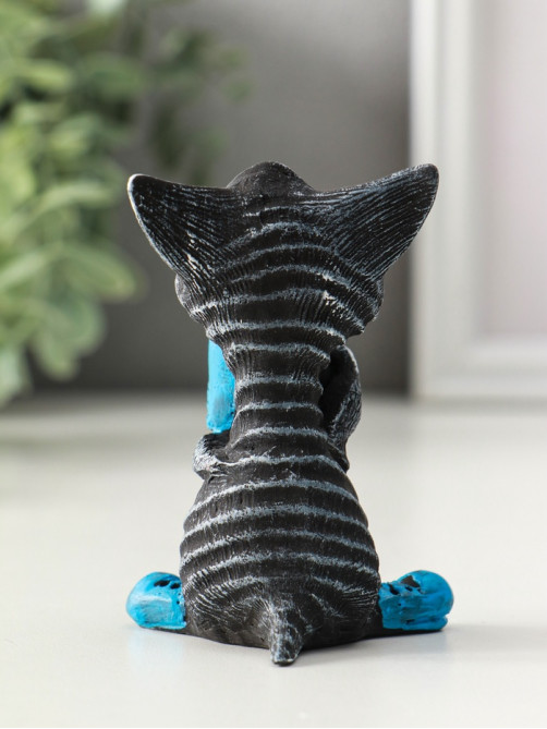 Фигурка полистоун «Кот с кружкой», 8 см