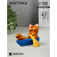 Фигурка полистоун «Кот в лодке с рыбкой», 4.2×5.8×5.4 см