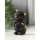 Фигурка керамика «Котик милашка», 7 см, чёрный
