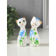Фигурка керамика «Love коты», 11 см, МИКС