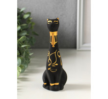 Фигурка керамика «Кот Египетский», 15 см, чёрный