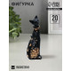 Фигурка полистоун «Кошка», чёрная, 20×8 см