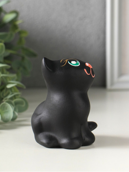Фигурка керамика «Котёнок Мурзик», 7×8×9 см