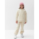 Костюм флисовый (худи и брюки) детский MINAKU: Fleece Soft, бежевый, рост 116 см