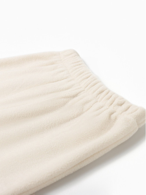 Костюм флисовый (худи и брюки) детский MINAKU: Fleece Soft, бежевый, рост 110 см