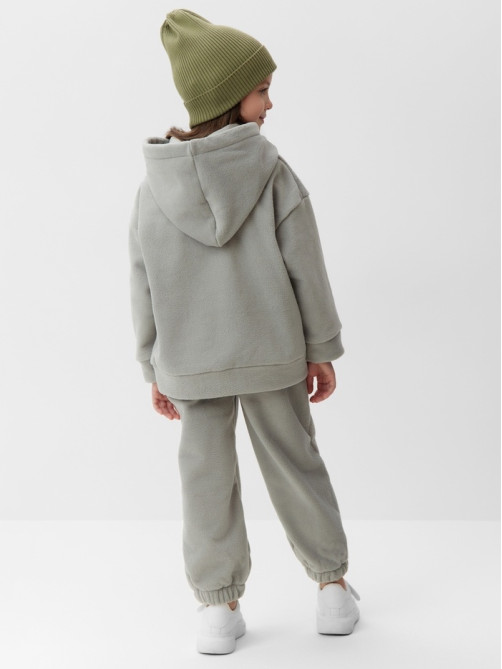 Костюм флисовый (худи и брюки) детский MINAKU: Fleece Soft, графит, рост 116 см