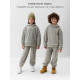 Костюм флисовый (худи и брюки) детский MINAKU: Fleece Soft, графит, рост 116 см