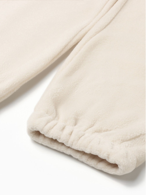 Костюм флисовый (худи и брюки) детский MINAKU: Fleece Soft, бежевый, рост 110 см