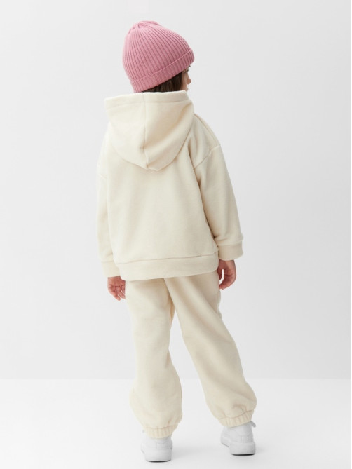 Костюм флисовый (худи и брюки) детский MINAKU: Fleece Soft, бежевый, рост 116 см